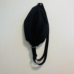 COS Bag Womens Black Sling Cross Body Padded Adjustable Strap Urban Minimalist